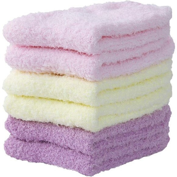 ⭐Women's 3 Pairs Super Soft Cozy Warm Fuzzy Non Skid Fluffy Home Socks - Picture 2 of 4